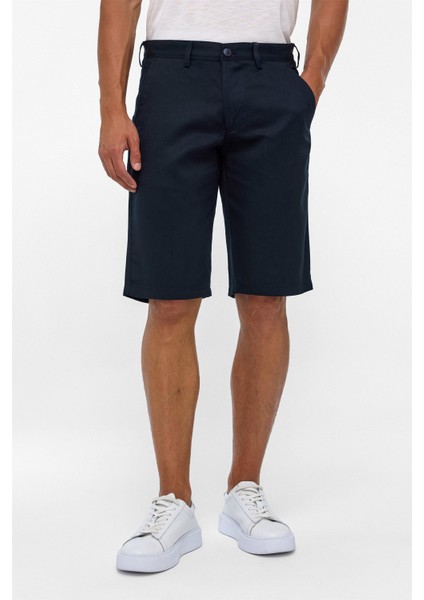 Lacivert Regular Düz Bermuda Şort fiyatları