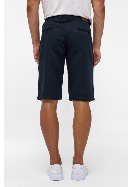 Lacivert Regular Düz Bermuda Şort indirimleri