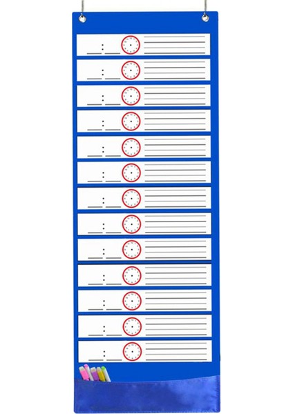Program Cep Tablosu Kapı Üstü Duvara Asılı Mavi (Yurt Dışından)