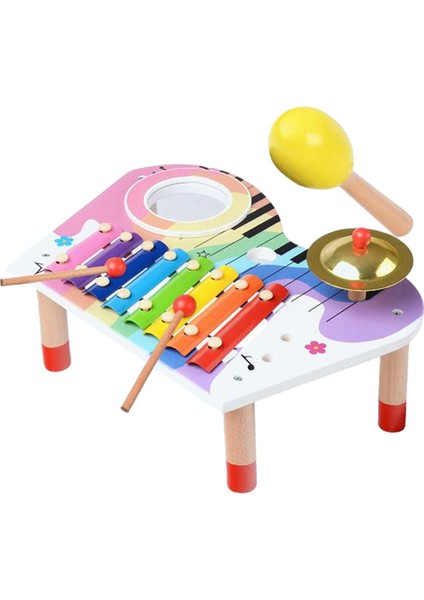 Yürümeye Baş Çocuklar Davul Kitleri, Ahşap Ksilofon Vurmalı Çalgı Montessori I Çocuklar Için Öncesi (Yurt Dışından) indirimleri