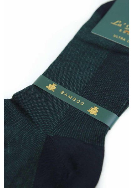 Yeşil - Lacivert Ultra 6'lı Lüks Bambu Yarım Erkek Çorap CRP396 fiyatları