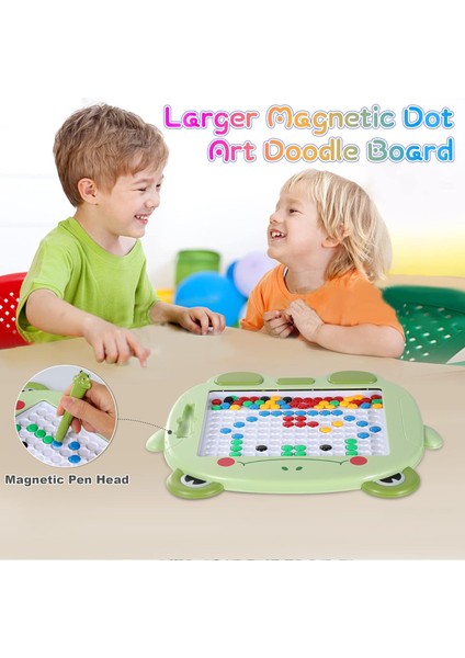 Manyetik Nokta Sanatı Manyetik Doodle Tahtası, Çocuklar Için Manyetik Çizim Tahtası Yeni Yürümeye Başlayan Çocuklar Için Manyetik Doodle Tahtası 1-3 Ilginç Grafik Albümleri ile Man (Yurt Dışından)