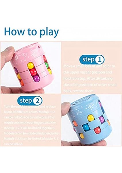 Dekompresyon Dönen Sihirli Fasulye Oyuncak Sihirli Bulmacalar Boncuk Sihirli Küp Parmak Ucu Oyuncakları Masa Oyuncak, Fidget Spinner Sihirli Küp Oyuncaklar Eğitici O1 (Yurt Dışından) modelleri