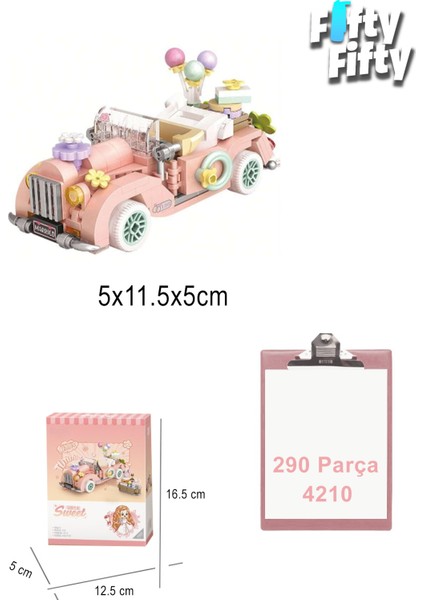 Loz Mini Block Serisi/ Pembe Araba -LZ4210 (290 Parça) Oyuncak Yapım Seti fiyatları