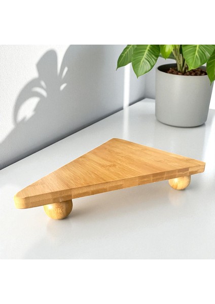 Üçgen Bambu Sunumluk