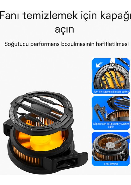 Magsafe Destekli Ultra Güçlü Telefon Soğutucu Kablolu Rgb Fan fiyatları