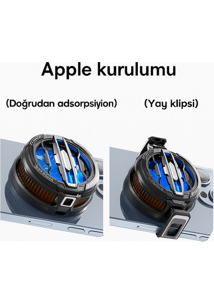 Magsafe Destekli Ultra Güçlü Telefon Soğutucu Kablolu Rgb Fan fırsatları