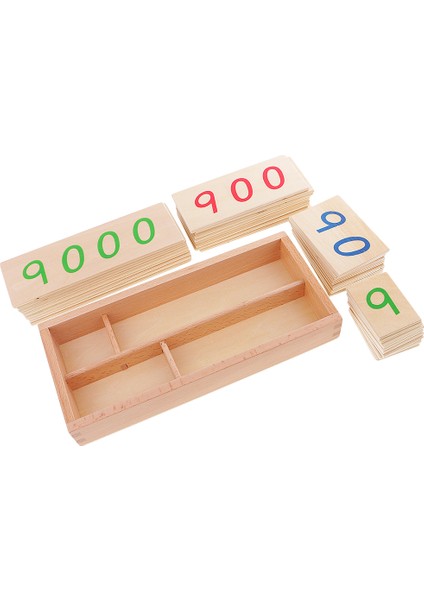 1-9000 Eğitici Oyuncak Küçük Öğrenme Ahşap Kutu (Yurt Dışından)