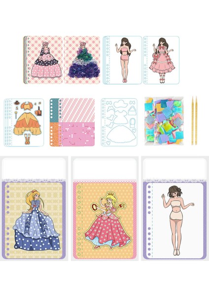 Dıy Boyama Etiketi Dıy Sticker Etkinlik Kitapları Doğum Günü Hediyesi 3+ (Yurt Dışından) fiyatları