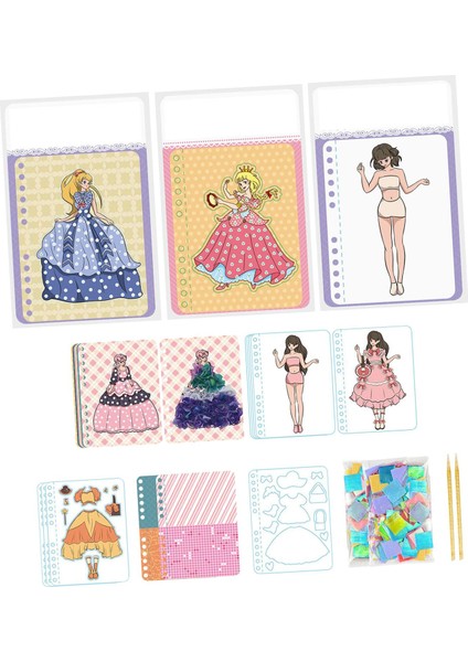 Dıy Boyama Etiketi Dıy Sticker Etkinlik Kitapları Doğum Günü Hediyesi 3+ (Yurt Dışından) fırsatları