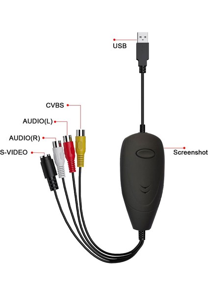 USB 2.0 Video Capture Kart Vhs, Hi8 Video Kasetleri Bilgisayara Aktarma fiyatları