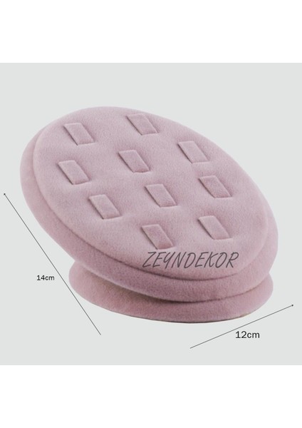 Şık Pembe Oval Yüzüklük, Zarif Takı Saklama Kutusu