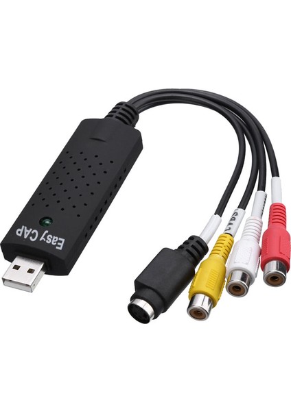 USB 2.0 Capture Kart Audio Video Dönüştürücü Eski Video Kasetlerini Pc Ye Aktarma