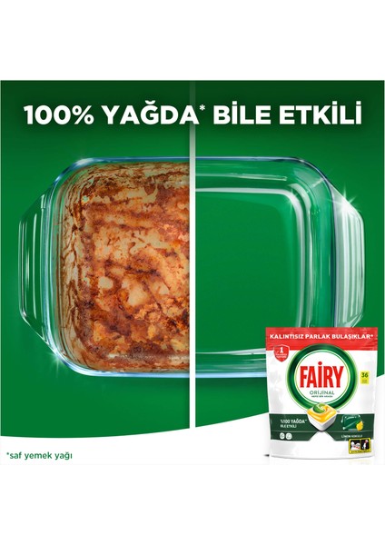 Hepsi Bir Arada Bulaşık Makinesi Deterjanı Kapsülü Limon Kokulu 36 Yıkama fırsatları