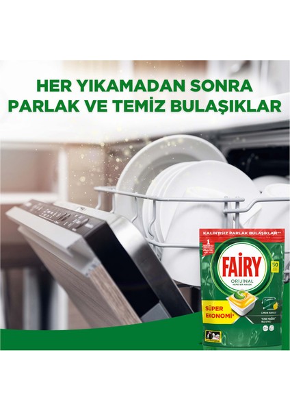 Hepsi Bir Arada Limon 50'li Bulaşık Makinesi Kapsülü