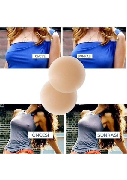 Argesco® Silikon Göğüs Ucu Kapatıcı Gizleyici Bant Aparat Nipple Pad fiyatları