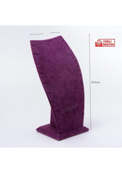 Büyük Mor Hayalet Kolye Tutucu, Şık ve Dayanıklı Takı Sergileme Standı