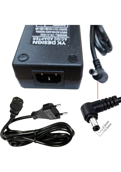12V 15A Standart Uç L Tipi 90 Derece Adaptör Ac-Dc 12V 15A Adaptör modelleri