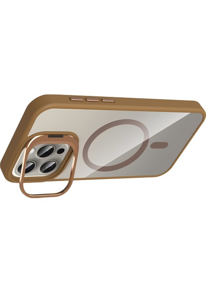 iPhone 15 Pro Max Kılıf Etro Standlı Kamera Lens Koruyucu Hediye Çöl Titanyum fiyatları