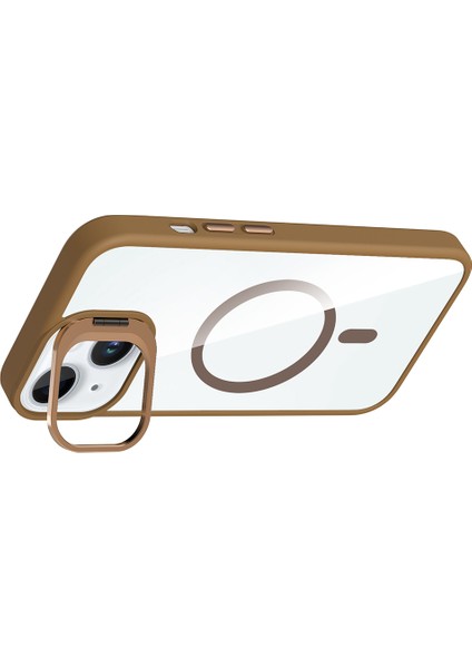 iPhone 15 Kılıf Etro Standlı Kamera Lens Koruyucu Hediye Çöl Titanyum fiyatları