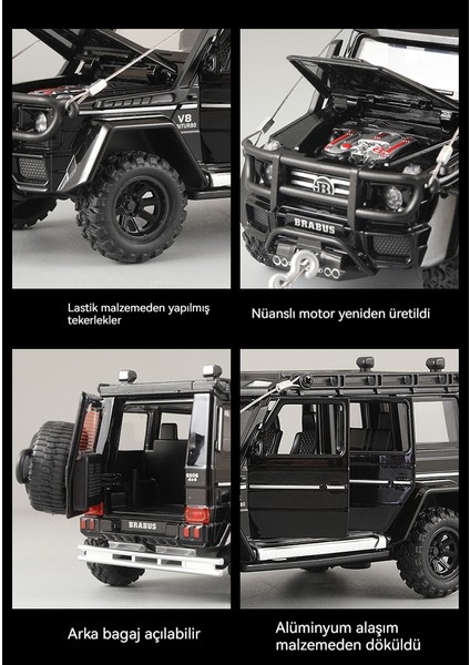 Arazi Aracı 1/32 Ses ve Işık Alaşımlı Araba Modeli Oyuncak (Yurt Dışından) fiyatları