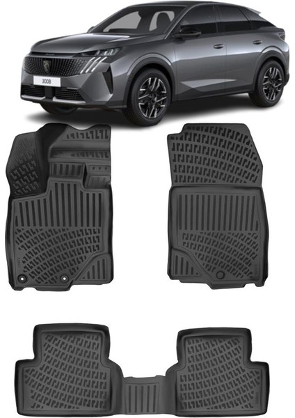 Peugeot 3008 3D Havuzlu Paspas 2024-SONRASI Hybrid