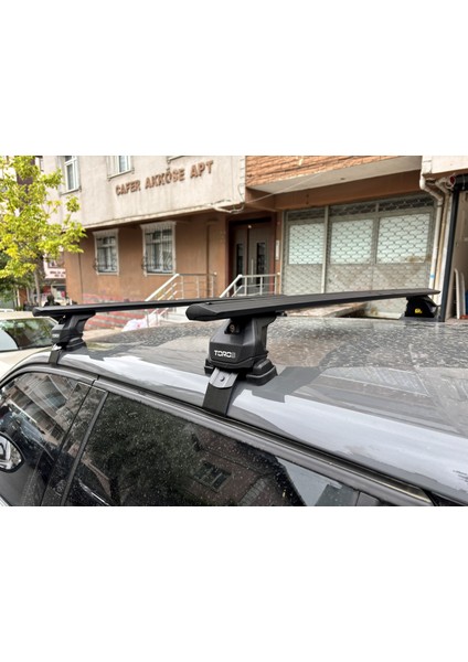 Peugeot 2008 2020- Up Oluksuz Üst Tavan Portbagaj Taşıyıcı Ara Atkısı Toros Serisi Pro 4 Siyah fırsatları