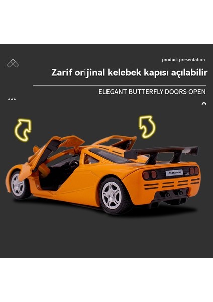 Mclaren F1 Alaşım 1/36 Erkek Araba Modeli (Yurt Dışından) modelleri