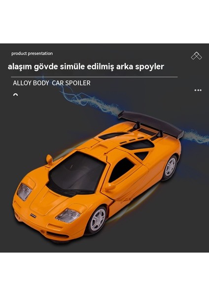 Mclaren F1 Alaşım 1/36 Erkek Araba Modeli (Yurt Dışından) fırsatları
