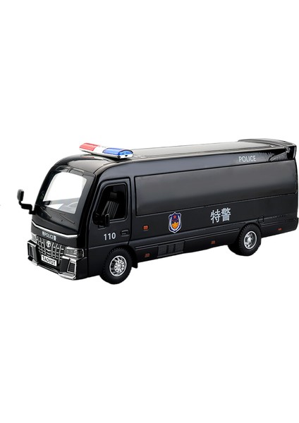 Ekmek Polis Arabası 1/32 Ses ve Işık Alaşımlı Araba Modeli Oyuncak (Yurt Dışından)