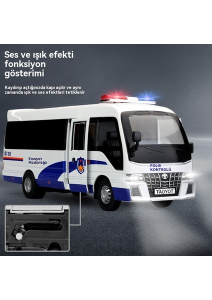 Ekmek Polis Arabası 1/32 Ses ve Işık Alaşımlı Araba Modeli Oyuncak (Yurt Dışından) indirimleri