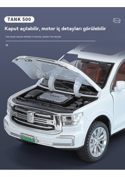 Zhiguan Arazi Aracı 1/24 Taklit Alaşım Araba Modeli Oyuncak (Yurt Dışından) indirimleri
