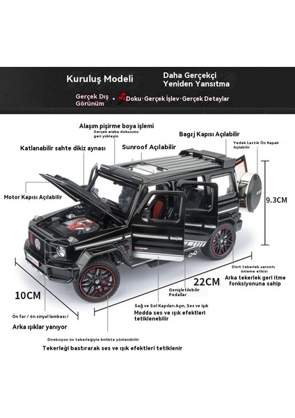Babos 1/24 Alaşımlı Araba Modeli Oyuncak (Yurt Dışından) modelleri
