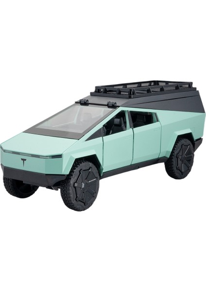 1:24 Tesla Pikap Kamp Karavan Oyuncak Araba Modeli (Yurt Dışından)
