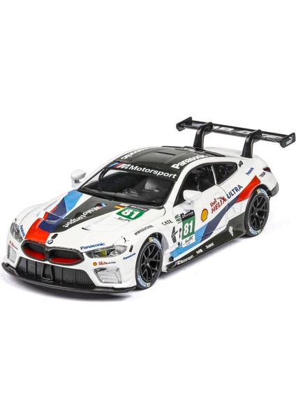 1:32 Bmw M8 Spor Araba Yarış Pisti Sürümü Ses ve Işık Oyuncak Araba Müzik Modeli (Yurt Dışından)