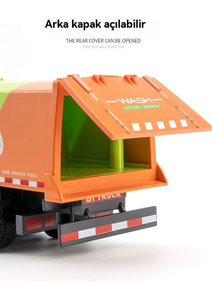 1:24 Su Süpürme Projesi Sanitasyon Araç Oyuncak Modeli (Yurt Dışından) modelleri