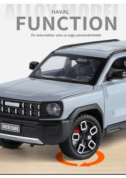 1:24 Harvard Cool Dog Suv Ses ve Işık Oyuncak Araba Modeli (Yurt Dışından) modelleri