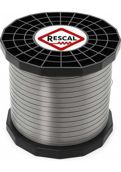 Fransız Menşeili Yassı Rezistans Teli - Isıtıcı Tel -(5mm x 0.2mm) (Nikel - Krom Alaşımı) - Ambalaj Makineleri - Rezistans Uygulamaları