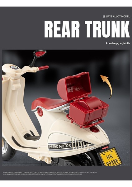1 Ila 12 Retro Pedal 946 Motosiklet Taksi Oyuncak Model Süsleri (Yurt Dışından) modelleri