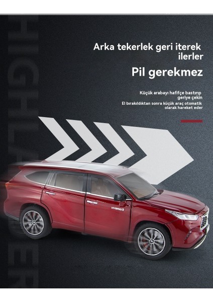 1 Ila 24 Highlander Street Araba Sürümü Alaşımlı Otomobil Modeli (Yurt Dışından) modelleri