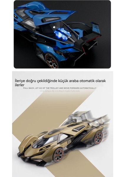1:22 Rambo V12 Alaşımlı Spor Araba Model Seti (Yurt Dışından) modelleri