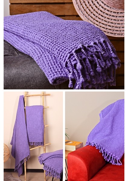 Lüks Plaj Havlusu Peştemal, Waffle Dokuma, 100% Pamuk, Çabuk Kuruyan, Yüksek Kaliteli Plaj Havluları