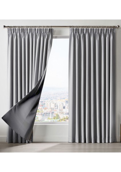 Dauble Blackout Karartma Perde Tek Kanat 1x2 Amerikan Pile Fon Perde