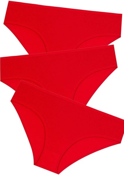 3'lü Kadın Düz Renk Pamuklu Likralı Külot fiyatları