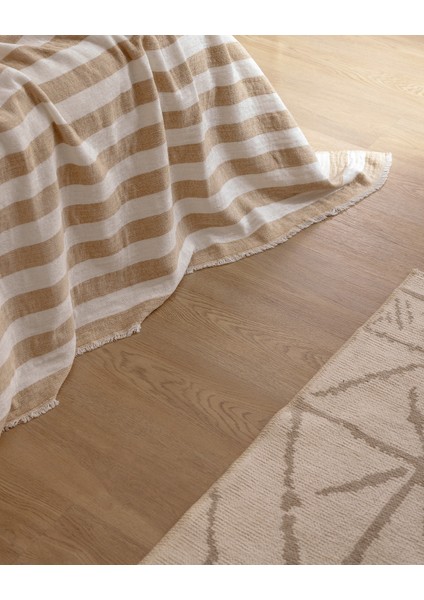 Aviral Çift Kişilik Pamuklu Yatak Örtüsü - Bej fırsatları