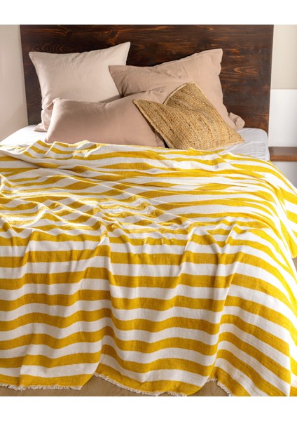 Aviral Çift Kişilik Pamuklu Yatak Örtüsü - Sarı fiyatları