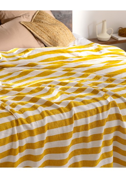Aviral Çift Kişilik Pamuklu Yatak Örtüsü - Sarı modelleri