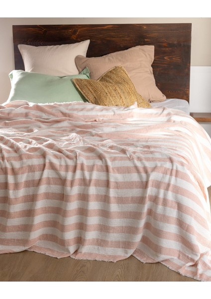 Aviral Çift Kişilik Pamuklu Yatak Örtüsü - Pudra fiyatları