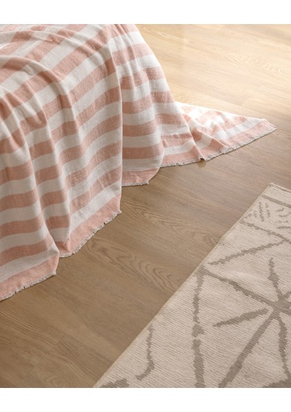 Aviral Çift Kişilik Pamuklu Yatak Örtüsü - Pudra fırsatları