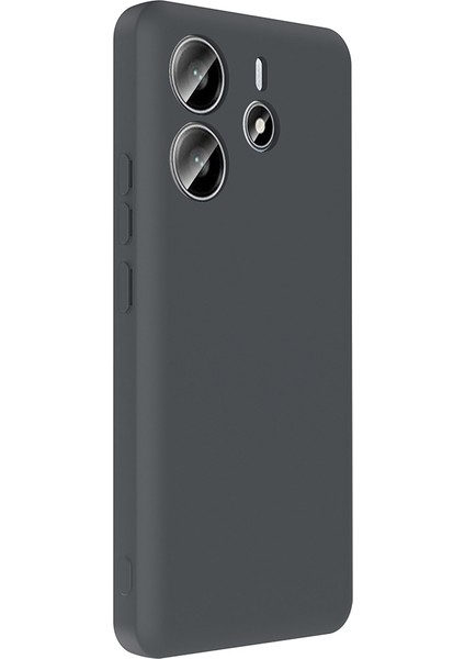 Redmi Note 14 4g Kılıf Kamera Korumalı Kartlık Hazneli Hlp Vitra Kapak - Siyah